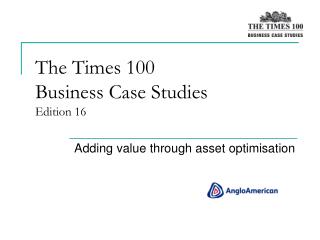 The Times 100 Business Case Studies Edition 16