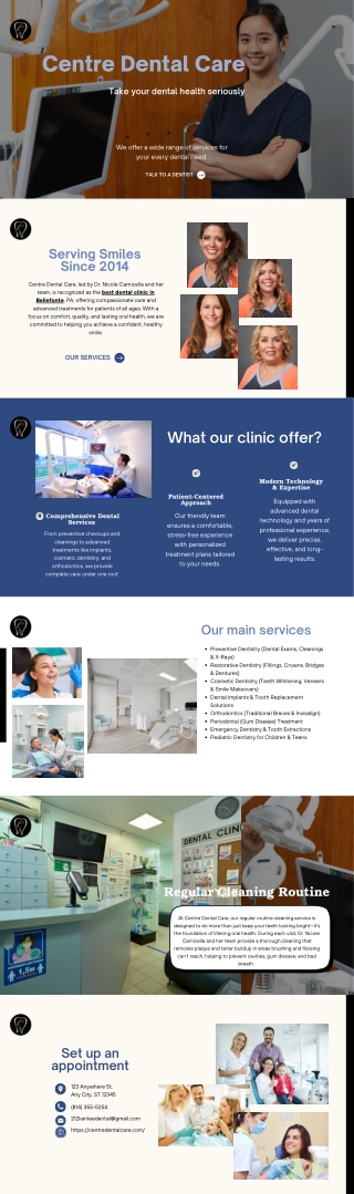 Centre Dental Care – Experienced Dentists in Bellefonte PA