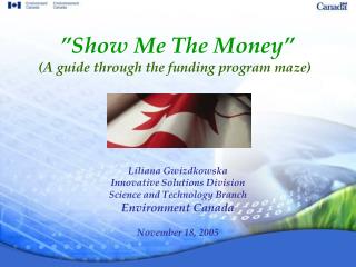 ”Show Me The Money” (A guide through the funding program maze)