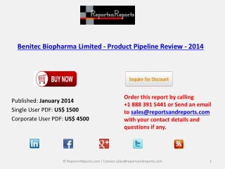 Benitec Biopharma Limited - Market Overview 2014