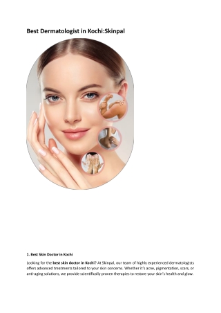 Best skin specialist in kochi – Skinpal