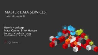Master Data Services