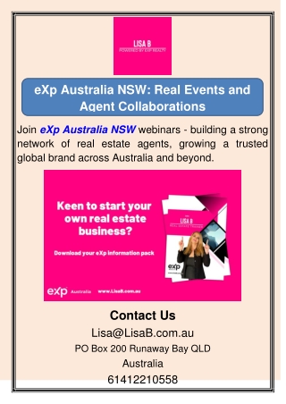 eXp Australia NSW: Real Events and Agent Collaborations