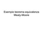 Esempio teorema equivalenza Mealy-Moore