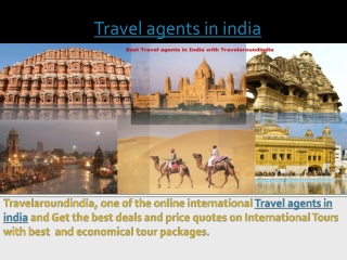 Travel agents in india