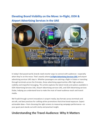 Elevating Brand Visibility on the Move_ In-Flight, OOH & Airport Advertising Services in the UAE