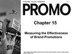 Measuring the Effectiveness of Brand Promotions