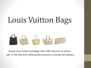 Louis Vuitton Handbags At Huge Discount of 66% in USA.