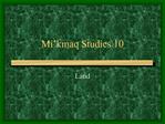 Mi kmaq Studies 10