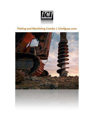 Plating and Machining Combo | Icimfgusa.com