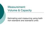 Measurement: Volume Capacity