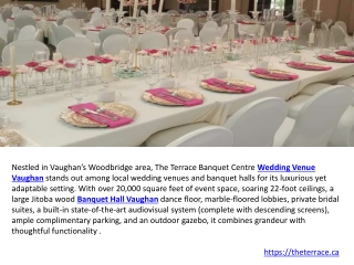 Vaughan Wedding Venues