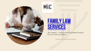 Family Law - Mic Law Lawyers