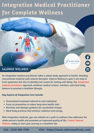 Integrative Medical Practitioner for Complete Wellness