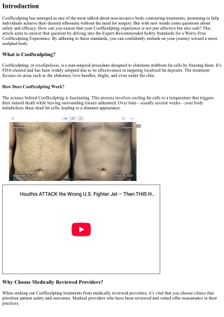 Expert-Recommended Safety Standards for a Worry-Free CoolSculpting Experience