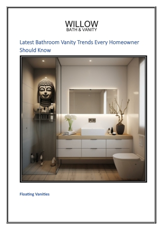 Latest Bathroom Vanity Trends Every Homeowner Should Know