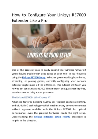 How to Configure Your Linksys RE7000 Extender Like a Pro.docx