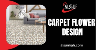 Elegant Carpet Flower Design by Al Samiah Furniture