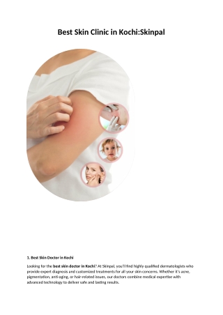 Best skin doctor in kochi-Skinpal