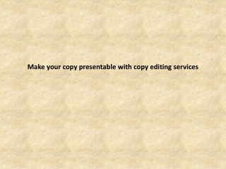 copy editing services