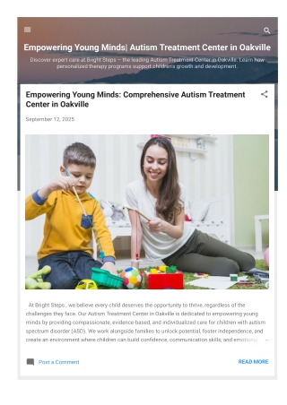 Autism Treatment Center in Oakville