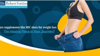 Are Weight Loss Supplements Like MIC Injections the Solution You’ve Been Searchi