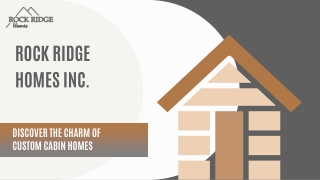 Rock Ridge Homes Inc. Crafts Cozy and Functional Cabin Retreats