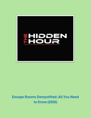 Escape Rooms Demystified All You Need to Know (2025)