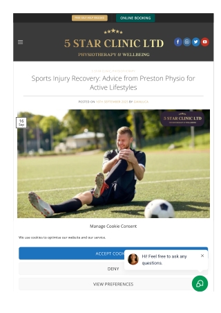 Sports Injury Recovery | Physio in Preston – 5 Star Clinic