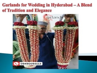 Garlands for Wedding in Hyderabad – A Blend of Tradition and Elegance
