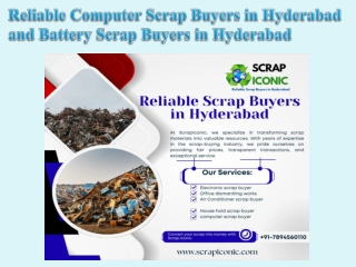 Reliable Computer Scrap Buyers in Hyderabad and Battery Scrap Buyers in Hyderabad