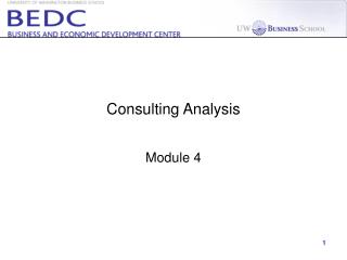 Consulting Analysis
