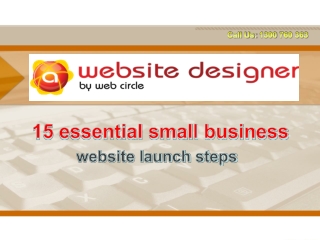 15 essential small business website launch steps