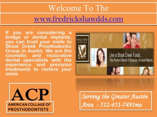 Dental Implants Austin- Teeth Whitening- Tooth Extraction