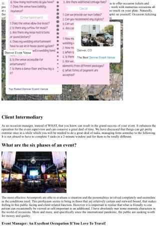 Task Summary Template For Occasion Supervisor