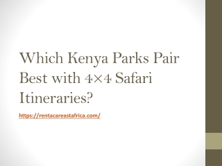 From Maasai Mara to Amboseli: Ideal Park Pairings for 4×4 Explorers