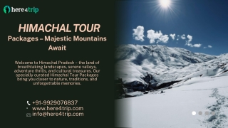 Himachal Tour Packages – Majestic Mountains Await