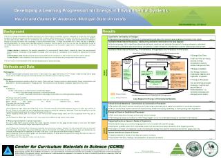 Developing a Learning Progression for Energy in Environmental Systems