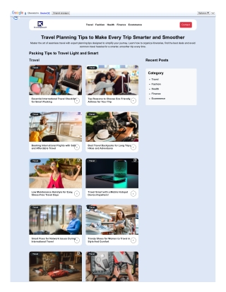 Travel Planning Tips for Smarter Trips | KnowledgeBox24