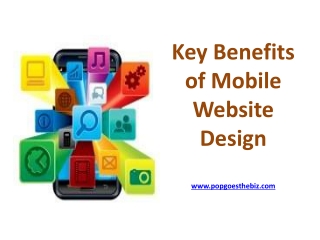 Key Benefits of Mobile Website Design