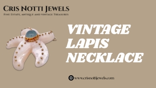 Lapis Elegance Vintage Lapis Necklace