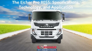 The Eicher Pro 8055_ Specifications, Technology, and Application