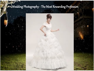 Wedding Photography The Most Rewarding Profession