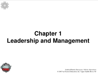 Chapter 1 Leadership and Management