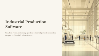 Software de producción industrial