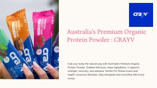 organic protein powder australia By CRAYV.pdf