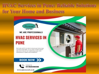HVAC Services in Pune Reliable Solutions for Your Home and Business