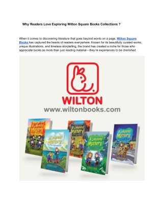 Why Readers Love Exploring Wilton Square Books Collections ?