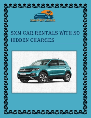 SXM car rentals with no hidden charges