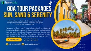 Goa Tour Packages – Sun, Sand & Serenity
